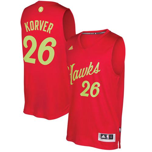 Men's Atlanta Hawks #26 Kyle Korver Red NBA 2016-2017 Christmas Day Stitched Jersey Men's Atlanta Hawks #26 Kyle Korver Red NBA 2016-2017 Christmas Day Stitched Jersey
